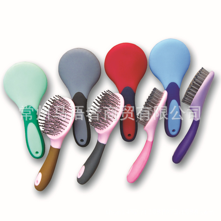 Конска четка за грижа за конете - Horse whisperer, пластмасова