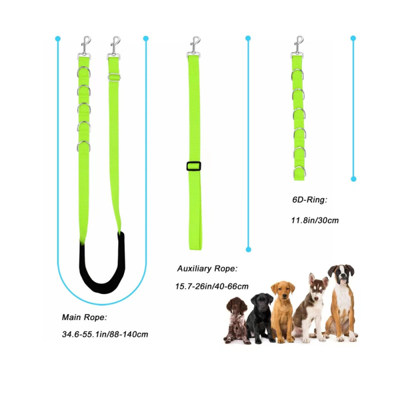 Регулируема нейлонова коремна лента за фиксация по време на подстригване на домашни любимци, с D-образна халка за кучета и котки