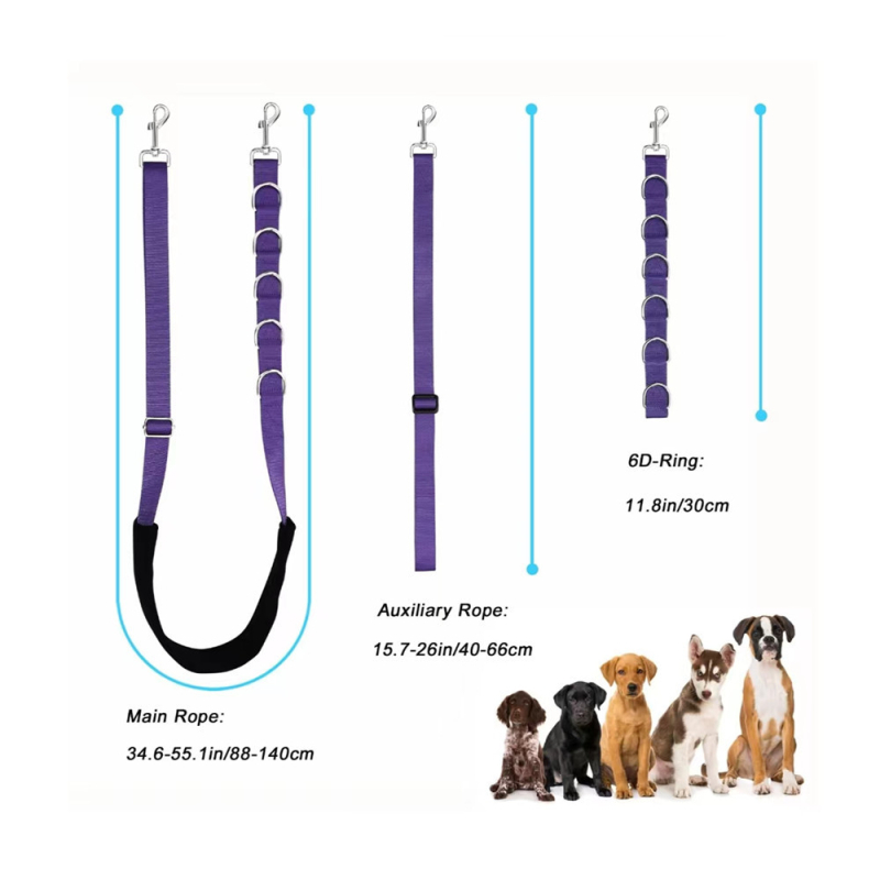 Регулируема нейлонова коремна лента за фиксация по време на подстригване на домашни любимци, с D-образна халка за кучета и котки