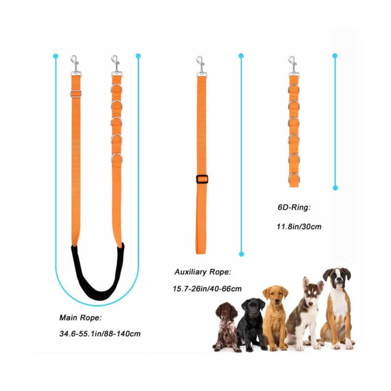 Регулируема нейлонова коремна лента за фиксация по време на подстригване на домашни любимци, с D-образна халка за кучета и котки