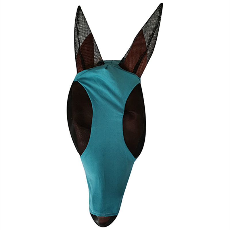 Elastinga arklio veido kaukė iš poliesterio su antiuodų ir vabzdžių apsauga | žirgų įranga