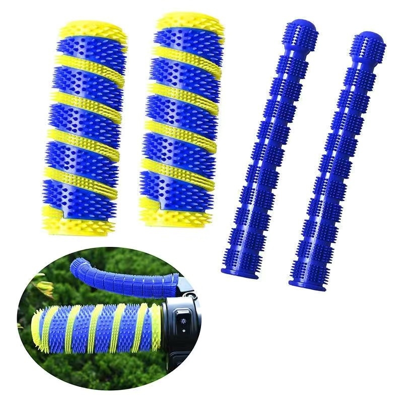 Pokrytie riadidiel motorky – gumové, protišmykové, priedušné, univerzálne kompatibilné