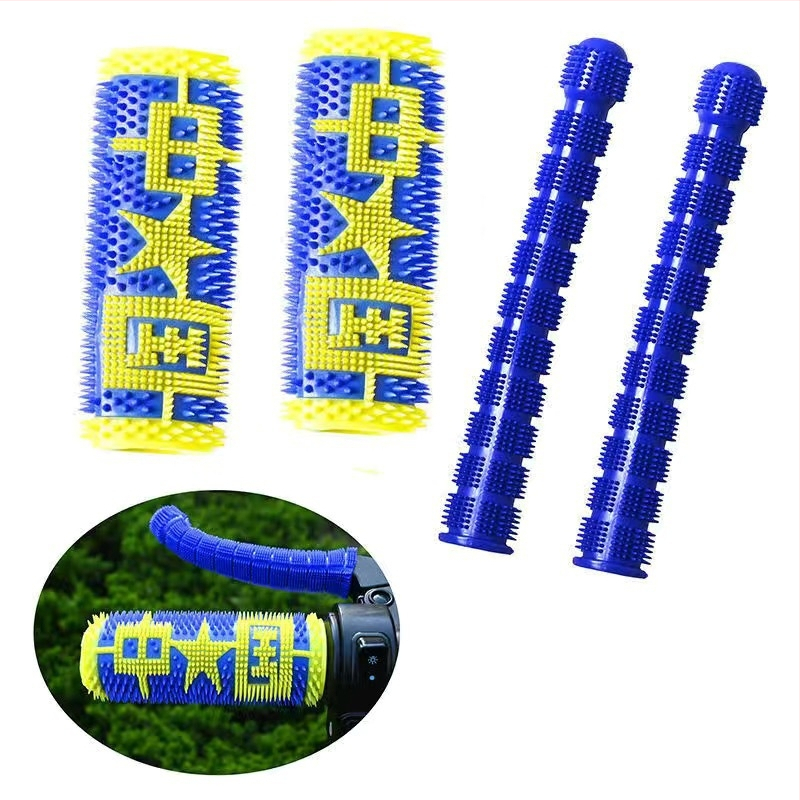 Pokrytie riadidiel motorky – gumové, protišmykové, priedušné, univerzálne kompatibilné