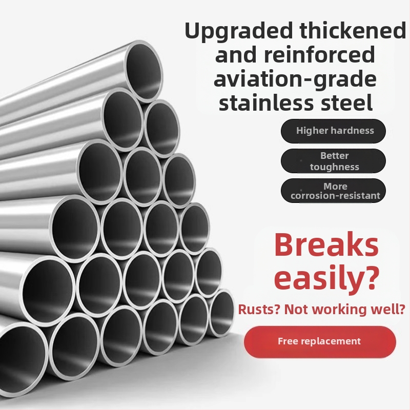 Телескопична пръчка за риболовна мрежа от неръждаема стомана със нехлъзгащо се универсално съединение — комплект
