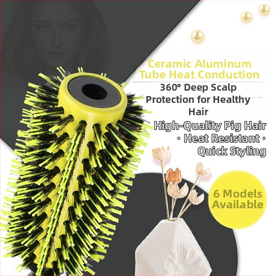 Гребен за къдрене на коса, King Carpenter, ABS с четина и нейлонови влакна, за общо ползване