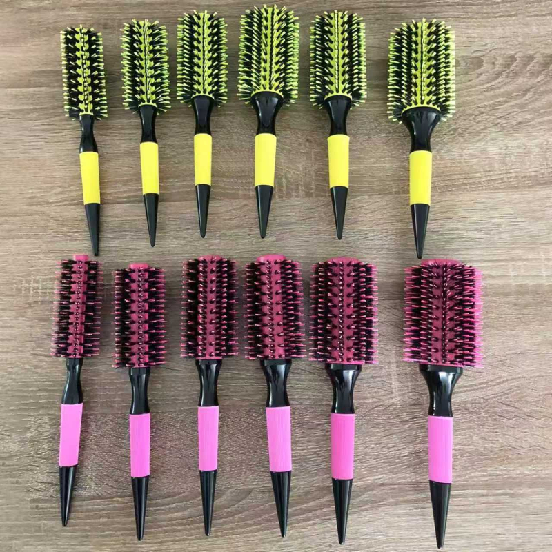 Curling matu ķemme, King Carpenter, ABS ar sariem un neilona diegiem, vispārējai lietošanai