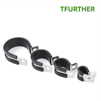 TFURTHER cijevni steznik s gumom podlogom, nehrđajući čelik 304, za fiksiranje cijevi
