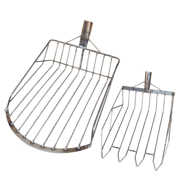 Kukurūzų šluotelės ir šakutės rinkinys — aukšto anglies plieno galva, medinė rankena, modelis BD-YM002, GRANPA