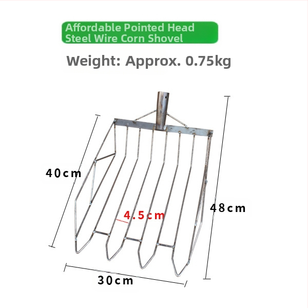 Kukurūzų šluotelės ir šakutės rinkinys — aukšto anglies plieno galva, medinė rankena, modelis BD-YM002, GRANPA