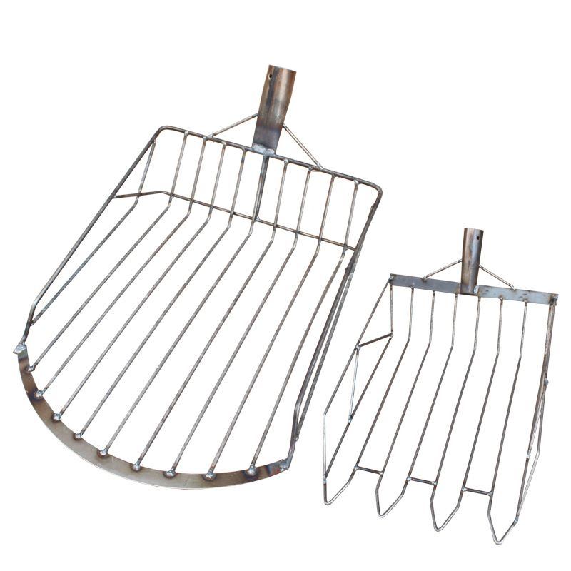 Kukurūzų šluotelės ir šakutės rinkinys — aukšto anglies plieno galva, medinė rankena, modelis BD-YM002, GRANPA