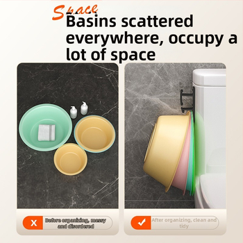 Ράφι τοίχου μπάνιου δύο επιπέδων από Space Aluminum, χωρίς διάτρηση, πολυλειτουργικός οργανωτής με αναρρόφηση