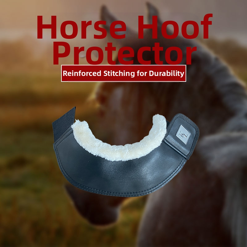 Защитно покритие за подкови — ударопоглъщащо, износоустойчиво, предпазващо китката; PU кожа, имитираща козья кожа; бутилен каучук; изкуствена вълна; възможност за обработка и персонализиране