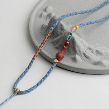 Κρεμαστό κολοκύθας με χειροποίητο πλεκτό νάιλον ιμάντα (υλικό: νάιλον; επεξεργασία: χειροποίητο πλέξιμο; τύπος: ιμάντας; κατάλληλο για κρεμαστά)