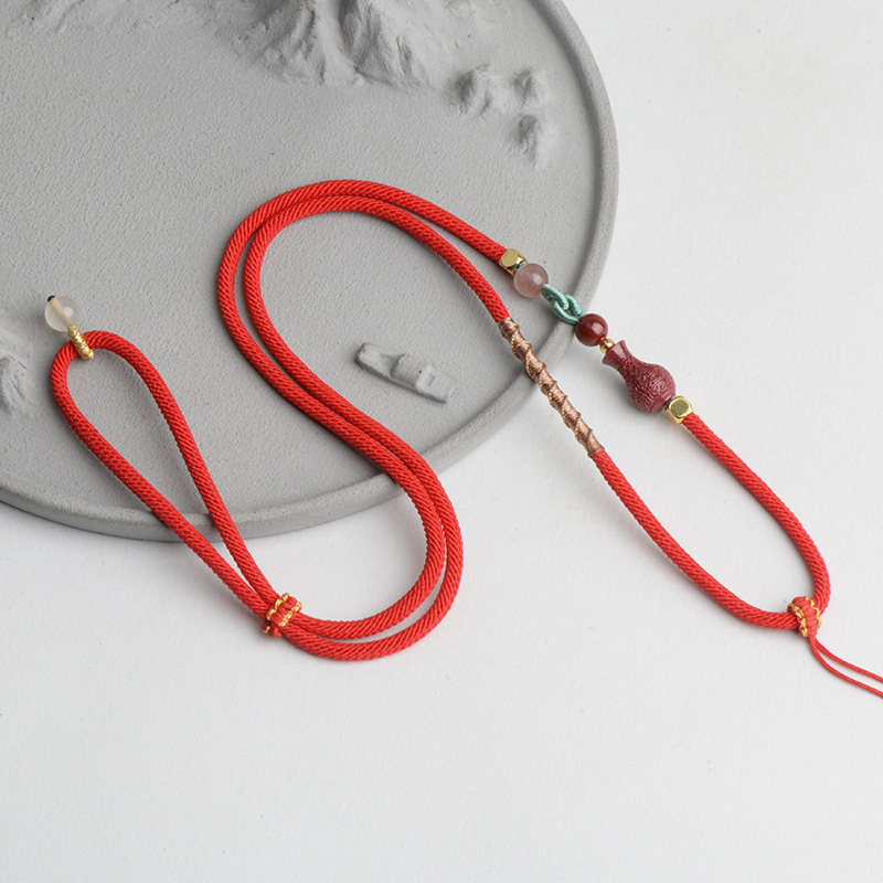 Κρεμαστό κολοκύθας με χειροποίητο πλεκτό νάιλον ιμάντα (υλικό: νάιλον; επεξεργασία: χειροποίητο πλέξιμο; τύπος: ιμάντας; κατάλληλο για κρεμαστά)