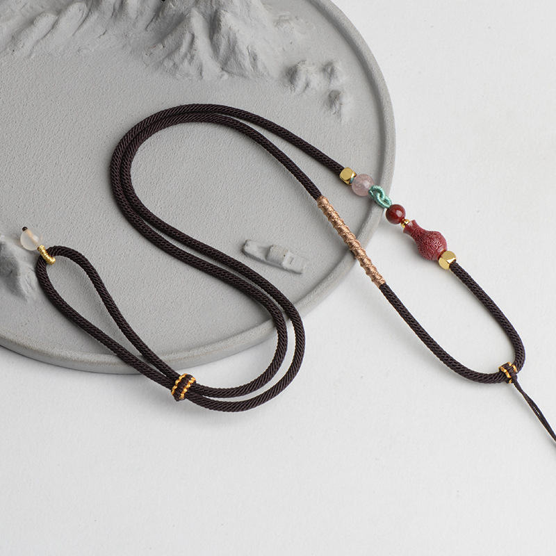 Κρεμαστό κολοκύθας με χειροποίητο πλεκτό νάιλον ιμάντα (υλικό: νάιλον; επεξεργασία: χειροποίητο πλέξιμο; τύπος: ιμάντας; κατάλληλο για κρεμαστά)