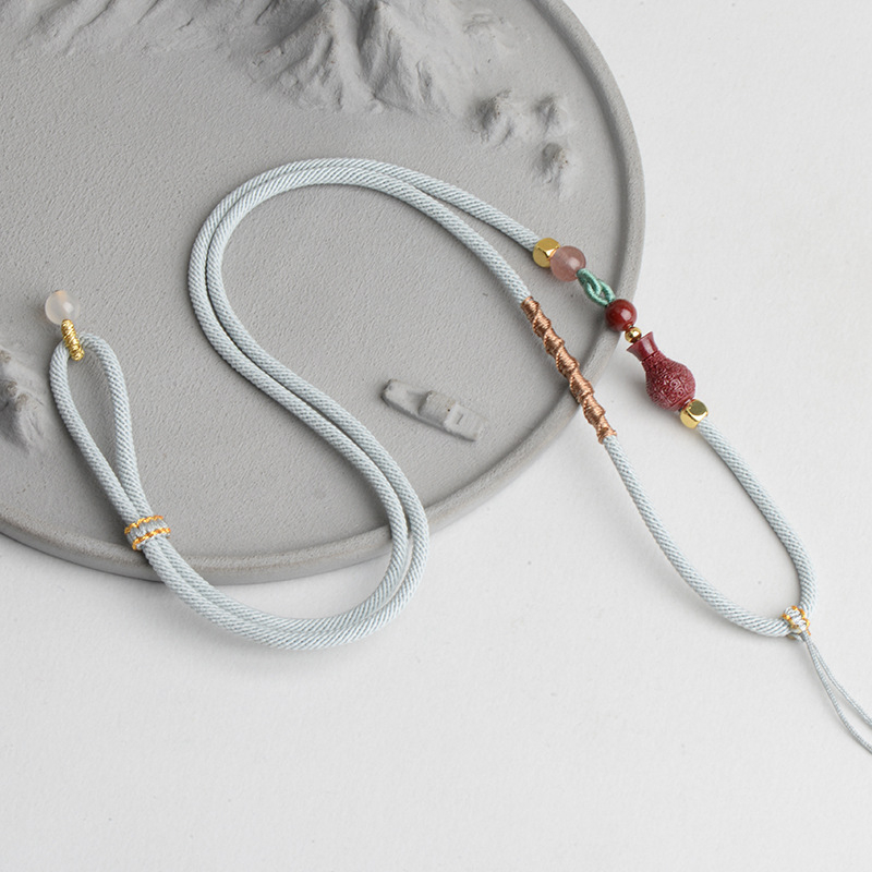 Κρεμαστό κολοκύθας με χειροποίητο πλεκτό νάιλον ιμάντα (υλικό: νάιλον; επεξεργασία: χειροποίητο πλέξιμο; τύπος: ιμάντας; κατάλληλο για κρεμαστά)