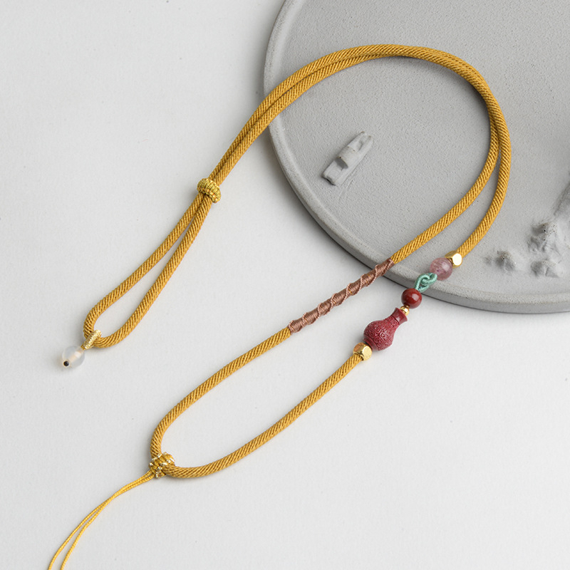 Κρεμαστό κολοκύθας με χειροποίητο πλεκτό νάιλον ιμάντα (υλικό: νάιλον; επεξεργασία: χειροποίητο πλέξιμο; τύπος: ιμάντας; κατάλληλο για κρεμαστά)