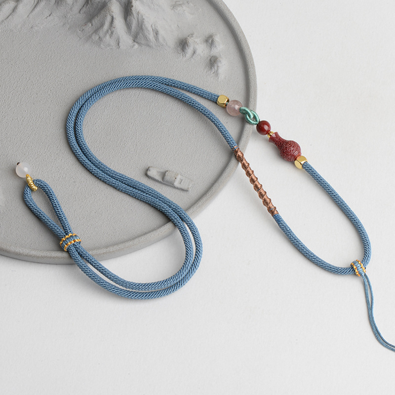 Κρεμαστό κολοκύθας με χειροποίητο πλεκτό νάιλον ιμάντα (υλικό: νάιλον; επεξεργασία: χειροποίητο πλέξιμο; τύπος: ιμάντας; κατάλληλο για κρεμαστά)