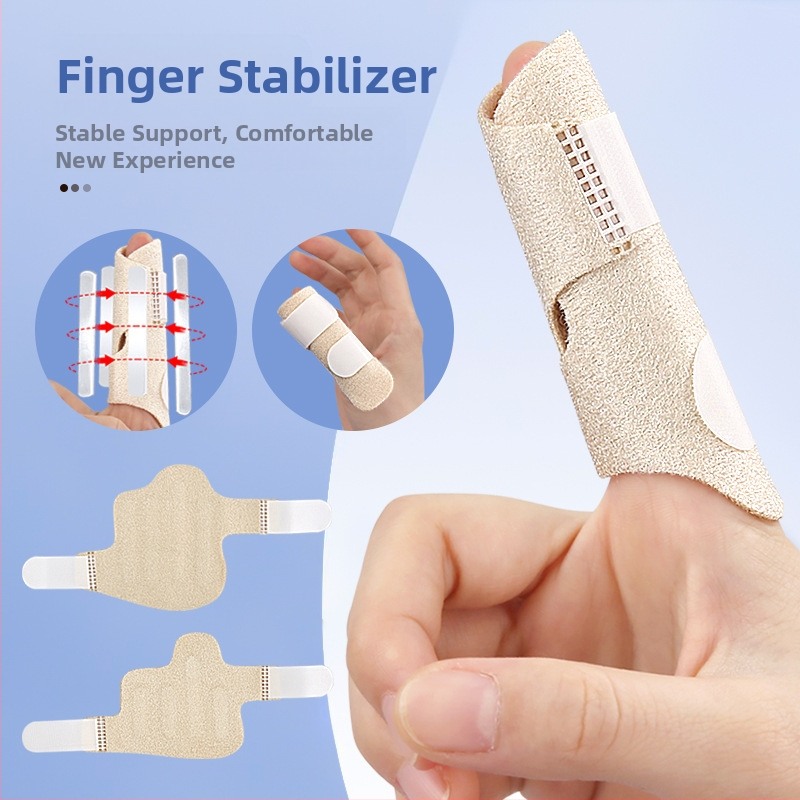 Pirksta fiksēšanas splints ar pašlīmējošu regulējamu dizainu, plaukstas aizsardzība, materiāli: OK audums, SBR, alumīnija lente, pieaugušajiem