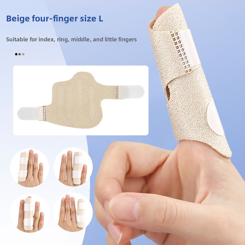 Piršto fiksavimo įtvaras su lipniu reguliuojamu dizainu, delno apsauga, medžiagos: OK audinys, SBR, aliuminio juosta, suaugusiems