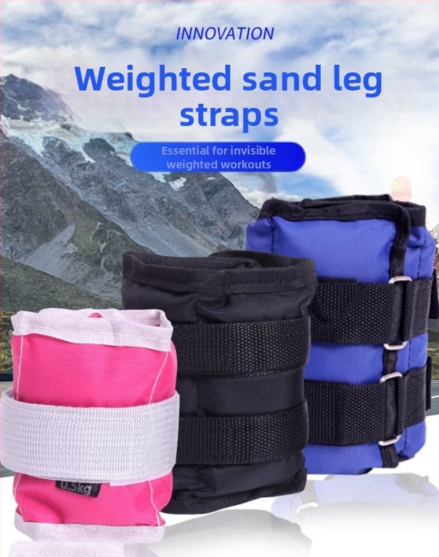 Helida leginsės su smėlio svoriais treniruotėms, reguliuojami čiurnos ir riešo svoriai