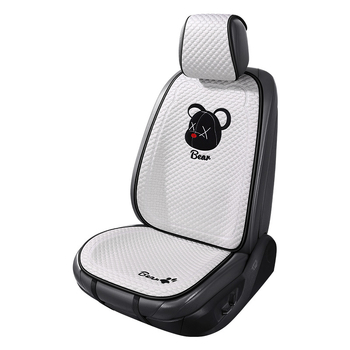 Κάλυμμα καθίσματος αυτοκινήτου για όλες τις εποχές, επίπεδος και απλός σχεδιασμός, επιφάνεια πολυεστέρα, γέμισμα δροσερό μετάξι.