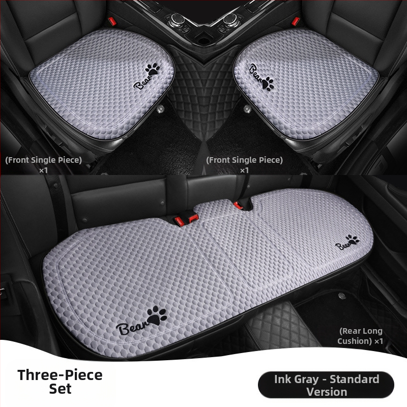 Κάλυμμα καθίσματος αυτοκινήτου για όλες τις εποχές, επίπεδος και απλός σχεδιασμός, επιφάνεια πολυεστέρα, γέμισμα δροσερό μετάξι.