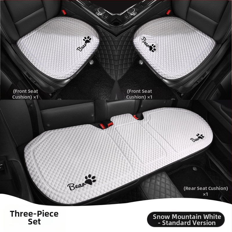 Κάλυμμα καθίσματος αυτοκινήτου για όλες τις εποχές, επίπεδος και απλός σχεδιασμός, επιφάνεια πολυεστέρα, γέμισμα δροσερό μετάξι.