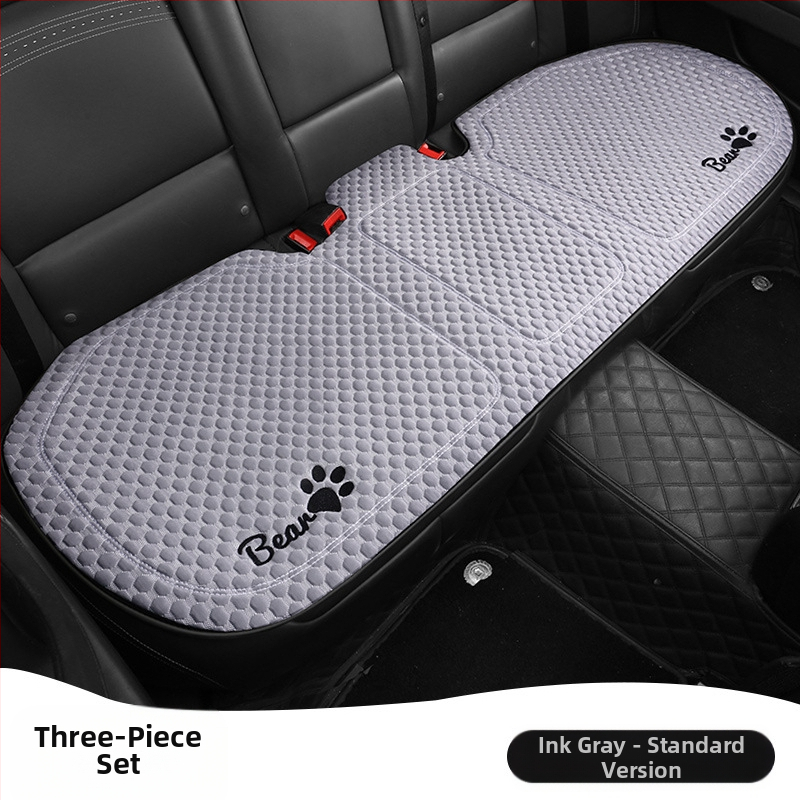 Κάλυμμα καθίσματος αυτοκινήτου για όλες τις εποχές, επίπεδος και απλός σχεδιασμός, επιφάνεια πολυεστέρα, γέμισμα δροσερό μετάξι.