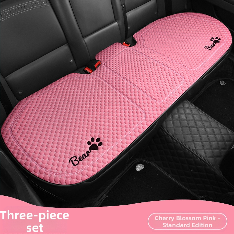 Κάλυμμα καθίσματος αυτοκινήτου για όλες τις εποχές, επίπεδος και απλός σχεδιασμός, επιφάνεια πολυεστέρα, γέμισμα δροσερό μετάξι.