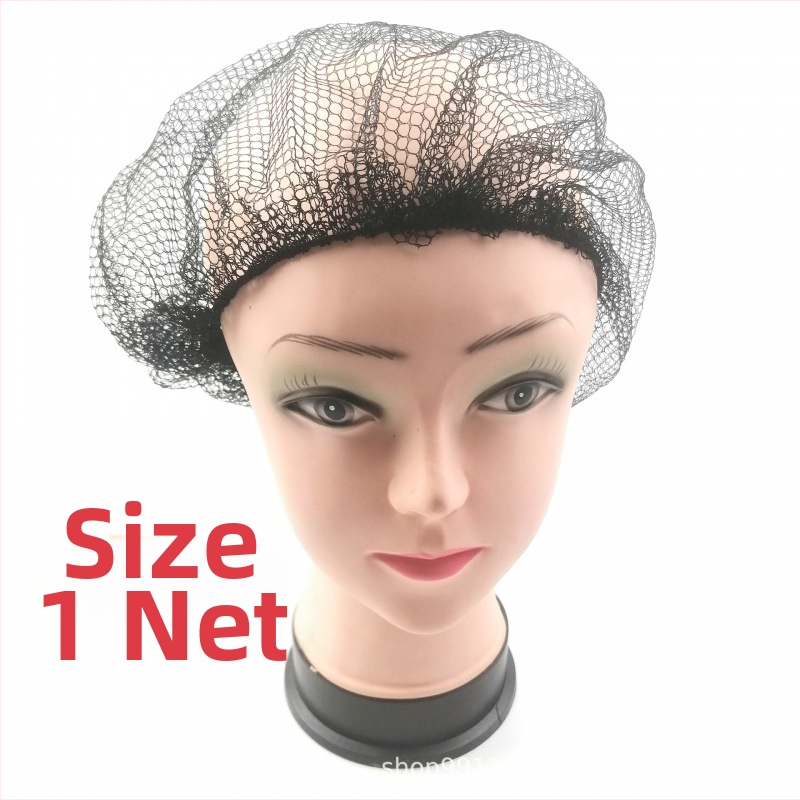 Vienkartinė plaukų tinklo skrybelė visai galvai, megzta tinklinė skrybėlė (medžiaga: audinys; procesas: mezgimas; skirta vyrams ir moterims; gamybos numeris: 003; pakuotė: masinė)