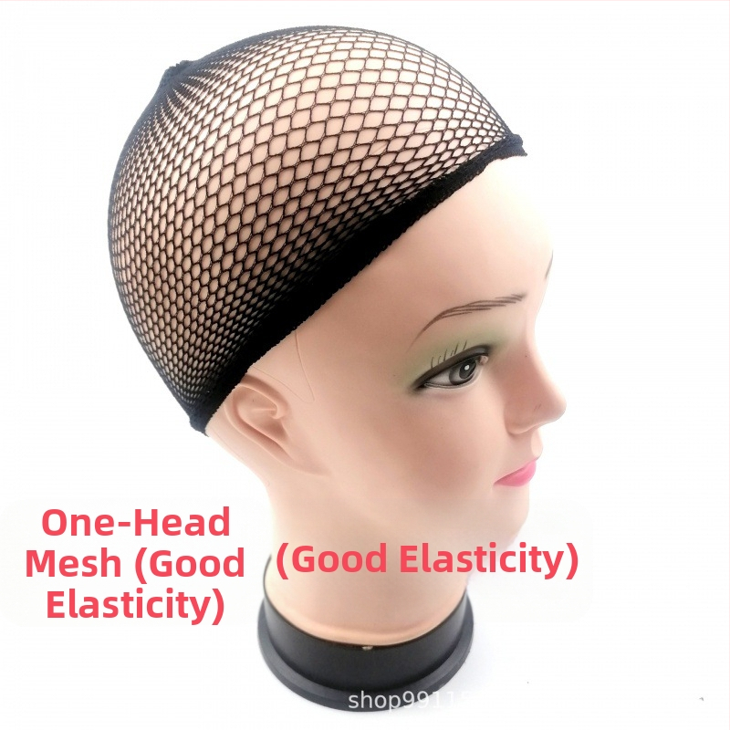 Еднократна шапка за коса за цялата глава, мрежеста, плетена (материал: плат; обработка: плетене; подходяща за унисекс; производствен номер: 003; опаковка: насипна)