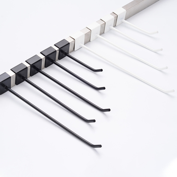 Μεταλλικός γάντζος προβολής για ράφια ρούχων – μονός γάντζος, σύγχρονο μινιμαλιστικό στυλ, κοινός γάντζος, 1 τεμάχιο