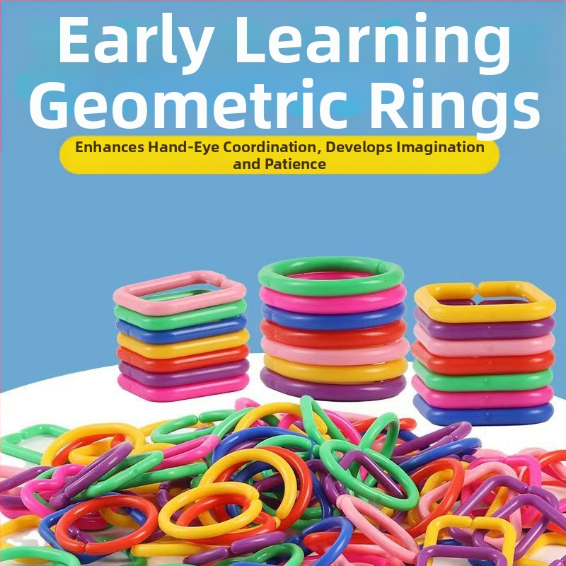 Пластмасова огърлица с блокчета за конструиране — 38–50 части; за деца на 4–6 години; DIY готова