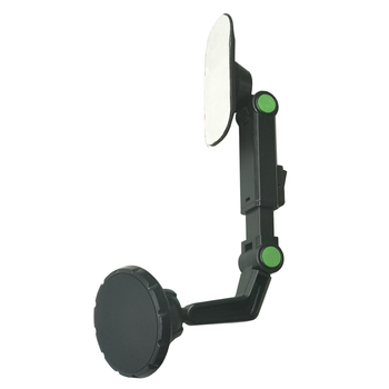 Автомобилен държач за телефон със база от вакуумна присоска, въртяща се двойна става и телескопично удължение, ABS и найлон, универсален