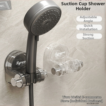 Suport de duș cu ventuză pentru uz casnic, certificat EU CE, material: floare de mătase, fără montaj