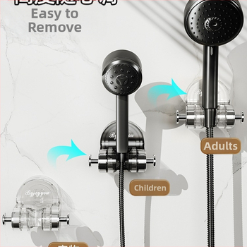 Suport de duș cu ventuză pentru uz casnic, certificat EU CE, material: floare de mătase, fără montaj