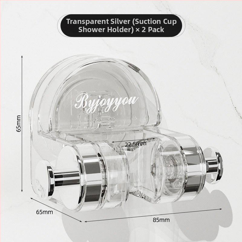 Suport de duș cu ventuză pentru uz casnic, certificat EU CE, material: floare de mătase, fără montaj
