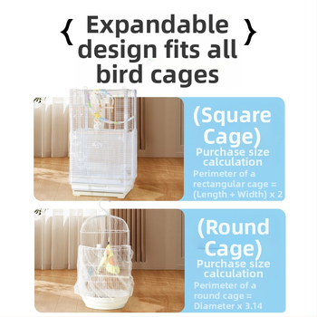 Paukščių narvo apsauga nuo purslų – skaidri, vėją sulaikanti, su tinkleliu