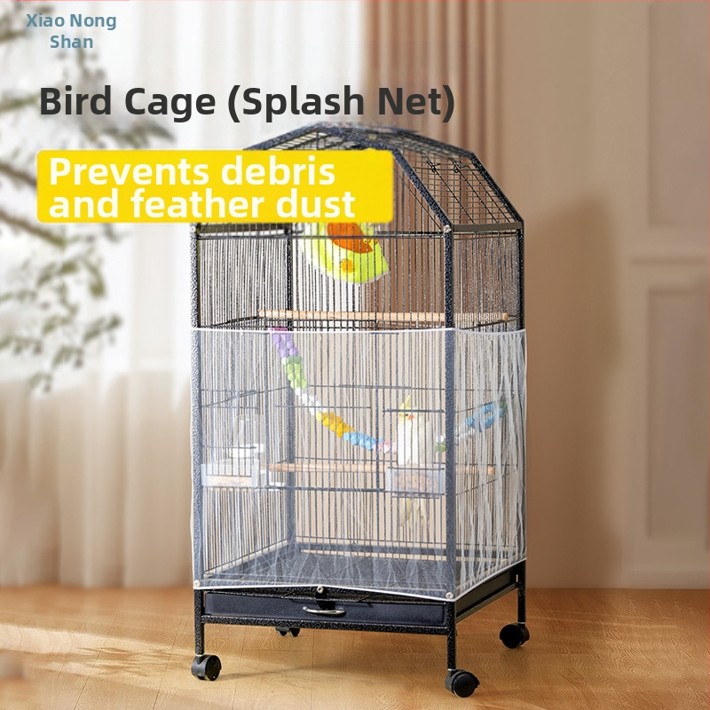 Paukščių narvo apsauga nuo purslų – skaidri, vėją sulaikanti, su tinkleliu