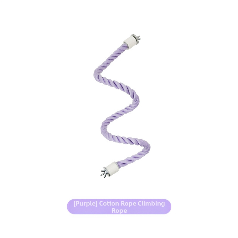 Papūgos sūpynės virvė - medvilninė kopimo žaislas su fiksuotais galais, modelis Jt95661, skirtas paukščiams, kilmė Shandong