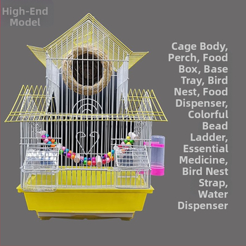 Μεταλλικό κλουβί για πουλιά κατάλληλο για εκτροφή