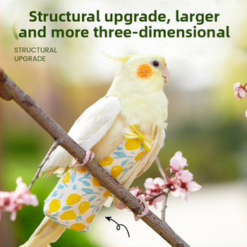 Στολή πτήσης για παπαγάλο - ρυθμιζόμενο πολυεστερικό ένδυμα για κατοικίδια πουλιά