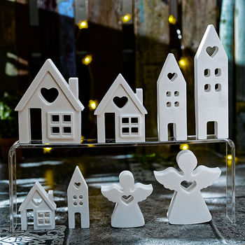 Φόρμες εποξικής ρητίνης για διακοσμητικά σε σχήμα καρδιάς: αγγελικό σπίτι από γύψο και τσιμέντο, Πάσχα διακόσμηση, αρωματοθεραπεία με κεριά