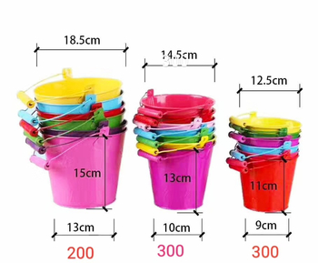 Pludmales smilšu rotaļu komplekts ar dzelzs lāpstu un spaini, dārza instrumenti, vecums 4–6 gadi 11.13.15