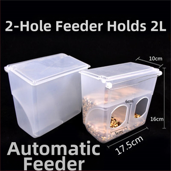 Αυτόματος διανομέας τροφίμων για περιστέρια με σύστημα αποφυγής διασποράς τροφής και σύστημα ποτίσματος; Υλικό: Άλλο