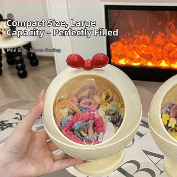 Κουτί αποθήκευσης αξεσουάρ μαλλιών — Υλικό PP, Χωρητικότητα 3L, Ιδανικό για φουρκέτες, λαστιχάκια και κορδέλες, Διαθέσιμη εκτύπωση λογότυπου