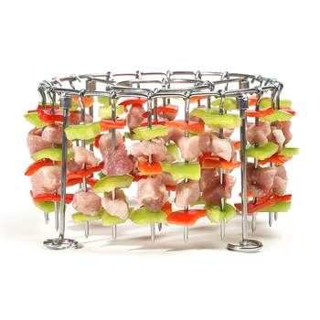 Κάθετο γκριλ μπάρμπεκιου για οικιακή χρήση με 24 καλαμάκια από ανοξείδωτο ατσάλι 304, χωρίς περιστροφή