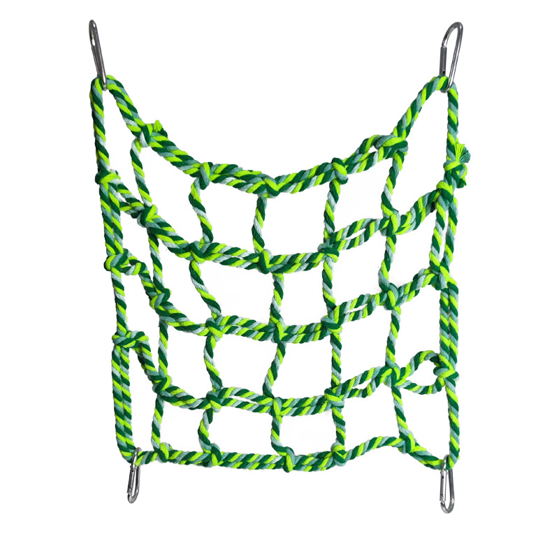 Papagáj szövött mászóháló harapásálló, pamut zsinór, Mooi muyu márka, madárjáték