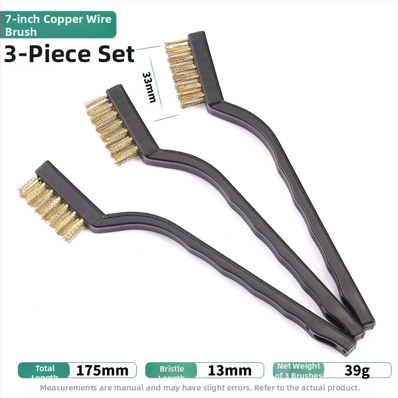 Петчастен комплект почистващи четки за кухненска газова плита и пролуки на аспиратор — отстраняване на котлен камък и мазнини, метални четки